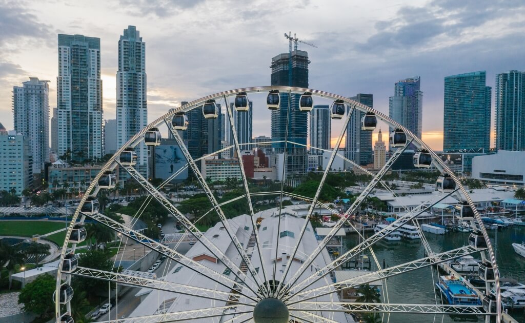 Skyviews Miami observation wheel: Unique Things to Do in Miami for Couples