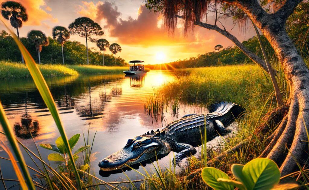 where to watch alligators in florida